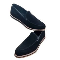 Chaussures, Mocassin en Daim et en Cuir pour Homme