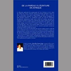Alternative view of De la Parole à L’Ecriture en Afrique
