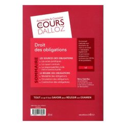 Droit des Obligations 13e Edition