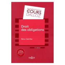 Alternative view of Droit des Obligations 13e Edition