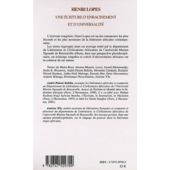 Alternative view of Henri Lopes une Ecriture D’Enracinement et D’Universalité