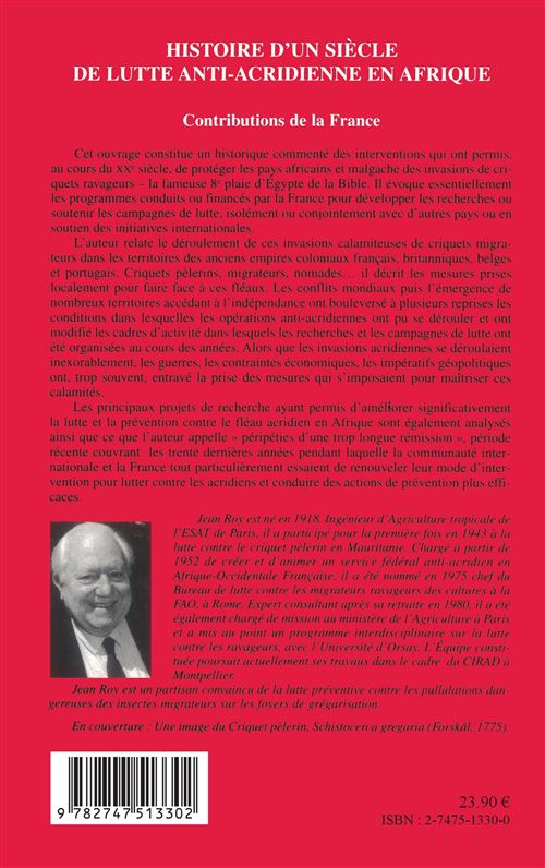Histoire D’un Siècle De Lutte Antiacridienne En Afrique (Contribution De La France) – Image 2