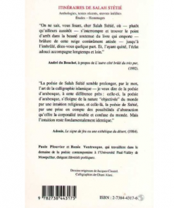 Alternative view of Itinéraires de Salah Stétié