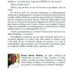 Alternative view of L’Afrique N’a Pas Dit Son Dernier Mot : L’inculturation