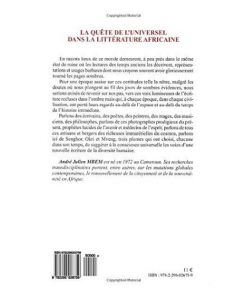 Alternative view of La Quête de l’Universel dans la Littérature Africaine