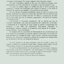 Alternative view of LA PROSPERITE VIENDRA DEMAIN DE L'ECONOMIE LOCALE : De la mondialisation aux racines territoriales de l'économie et de la monnaie