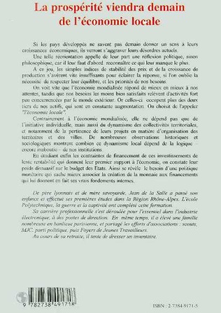 LA PROSPERITE VIENDRA DEMAIN DE L'ECONOMIE LOCALE : De la mondialisation aux racines territoriales de l'économie et de la monnaie – Image 2