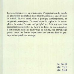 Alternative view of La Sous-traitance en Périphérie - pratique Économique et Rapport Social d'Exploitation