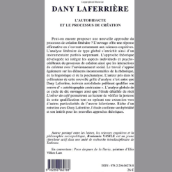 Alternative view of Dany Laferrière L’Autodictate et le Processus de Création