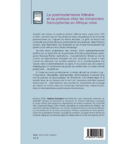 Alternative view of Le Postmodernisme Littéraire et sa Pratique Chez les Romanciers Francophones en Afrique Noire
