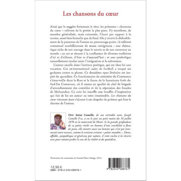 Les chansons du cœur: Poésie Broché, Livre grand format, 4 juin 2016 – Image 2