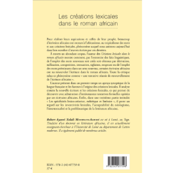 Alternative view of Les Créations Lexicales dans le Roman Africain
