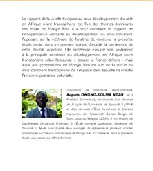 Alternative view of Les essais de mongo Beti : Développement et Indépendance Véritable de l’Afrique Noire Francophone (Esquisse d’Analyse de Contenu)
