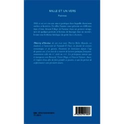 Alternative view of Mille et un vers, Poèmes (Anglais) Broché, Edition française de Thierry D'Arsene