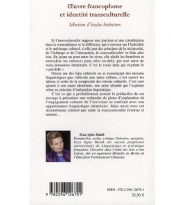 Alternative view of Œuvre Francophone et Identité Transculturelle