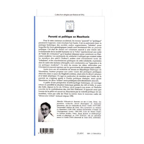 Parenté et Politique en Mauritanie Essai d’Anthropologie Histoire – Image 2