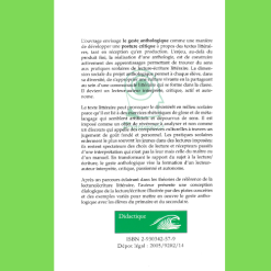 Alternative view of Posture Critique et Geste Anthologique (Faire Vivre la Littérature à L’école)