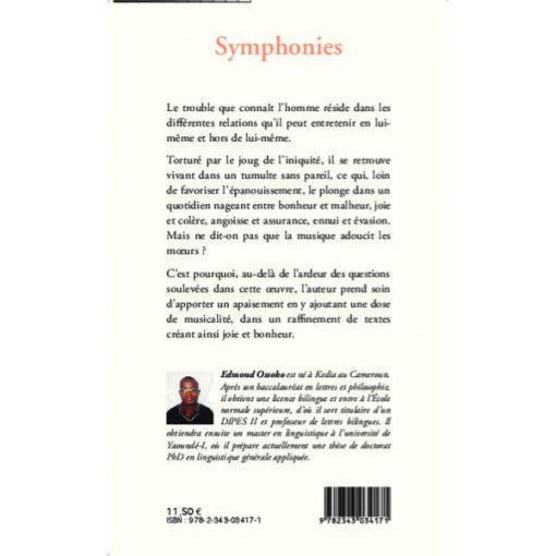 Symphonies, Poésie (Anglais) Broché,1 juin 2014, Édition française de Edmond Ossoko – Image 2