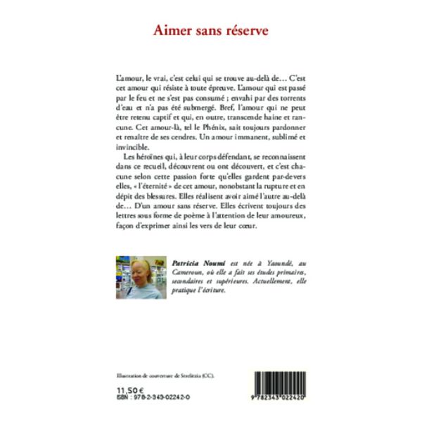 Aimer sans réserve, Poèmes de Patricia Noumi, Collection : Harmattan Cameroun – Image 2