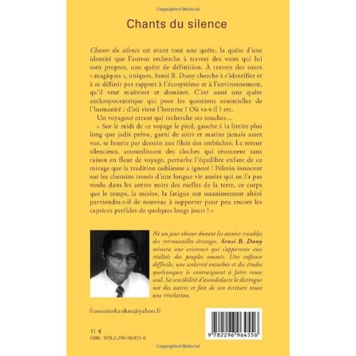 Chants du silence: Poésie (Anglais) Broché, 1 mars 2012, Édition française de Sensi B. Duny – Image 2