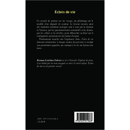 Eclats de vie: Poèmes (Anglais) Broché ,1 juillet 2013, Édition française de Fabrice Kanouo L. – Image 2
