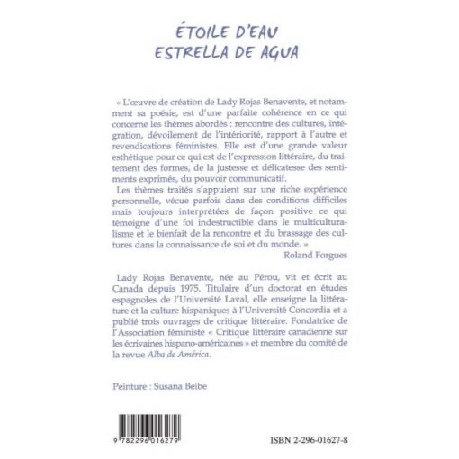 Etoile d'eau / estrella de agua Livre broché, 1 janvier 2007, Edition Espagnol de BENAVENTE LADY ROJAS – Image 2