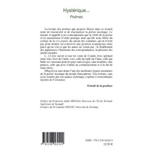 Hystérique... (Anglais) Broché, 8 octobre 2008, Édition française de Mayer Etongue – Image 2