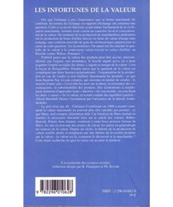 Alternative view of LES INFORTUNES DE LA VALEUR : L'économiste et la Marchandise