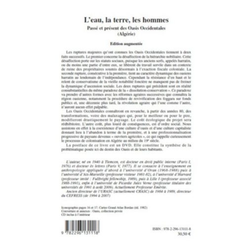L’eau, La Terre, Les Hommes Passé et Présent des Oasis Occidentales (Algérie) – Image 2