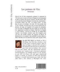 Alternative view of Les poèmes de Vân Témoignage: Poèmes bilingues vietnamiens, français (Anglais) Broché, 1 juillet 2013, Édition française de Vân Hai Tôn Thât
