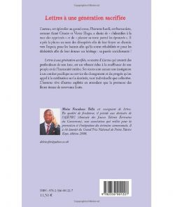 Alternative view of Lettres à une génération sacrifiée: Poèmes Broché, 1 janvier 2013 de Moïse Feunkam Talla