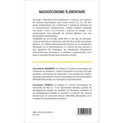 Alternative view of MACROÉCONOMIE ÉLÉMENTAIRE : Cours et exercices corrigés