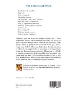 Alternative view of Nos espoirs sublimes: Poèmes (Anglais) Broché, 4 février 2019, Édition française de Marie Perpétue Mawui Mgbengue