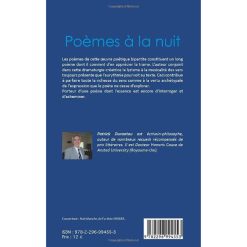Alternative view of Poèmes À la nuit Livre broché, 1 juillet 2012, Edition Français de Patrick Aimé Durantou