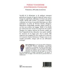 Alternative view of Poésie tchadienne d'expression française: Production, difficultés et solutions, 1 novembre 2013, Édition française Eynem Maguergue