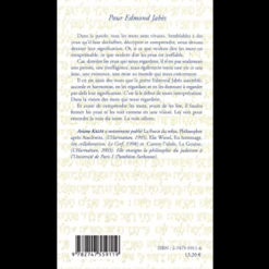 Alternative view of Pour Edmond Jabès