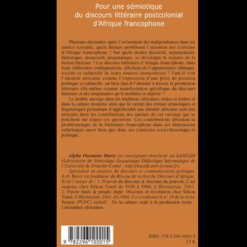 Alternative view of Pour une Sémiotique du Discours Littéraire Postcolonial d’Afrique Francophone