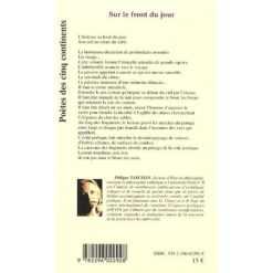 Alternative view of Sur le front du jour de Philippe Tancelin, Collection : Poètes des cinq continents