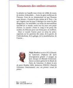 Alternative view of Testaments des ombres errantes, Poèmes de Ndefo Noubissi