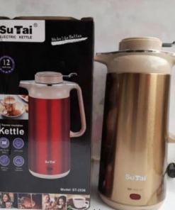 Thermos, Bouilloire Electrique 2 en 1 Su Tai 2,5 Litres 1500W Couleur Or