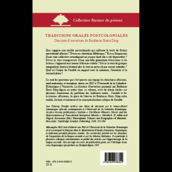 Alternative view of Traditions Orales Postcoloniales Discours d’Ouverture de Boubacar Boris Diop