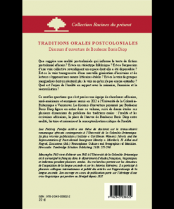 Alternative view of Traditions Orales Postcoloniales Discours d’Ouverture de Boubacar Boris Diop