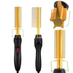 Peigne à Cheveux Electrique High Heat Gold Ceramic 450°F