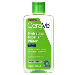 CeraVe Eau Micellaire, Nettoyant Visage et Démaquillant pour les Yeux 296ml