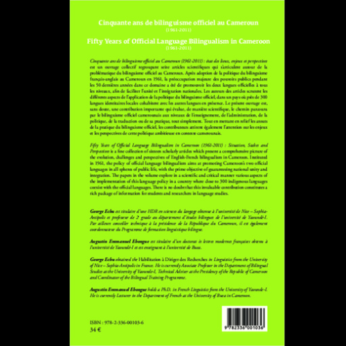 Cinquante Ans de Bilinguisme Officiel Au Cameroun (1961-2011)Etat des Lieux, Enjeux et Perspectives – Image 2