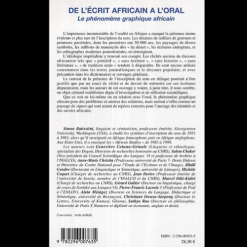 Alternative view of De l’Ecrit Africain à l’Oral (Le Phénomène Graphique Africain)