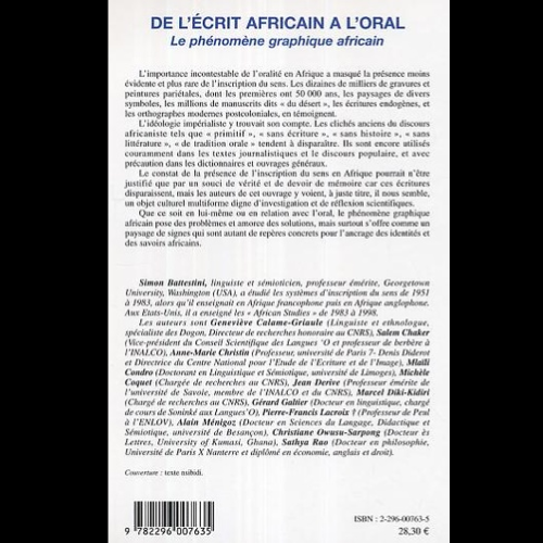 De l’Ecrit Africain à l’Oral (Le Phénomène Graphique Africain) – Image 2