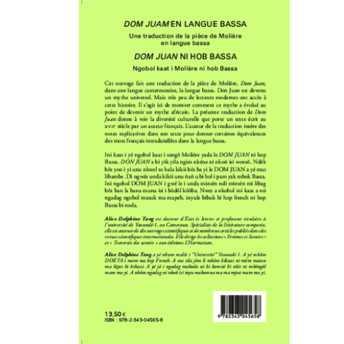 Dom Juan en Langue Bassa (Une Traduction de la Pièce de Molière en Langue Bassa) – Image 2