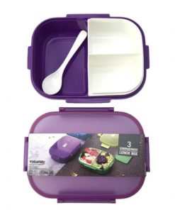 Alternative view of Kit Boîte à Lunch Gamelle en Plastique 900ml, 3 compartiments + bouteille d'eau de 350ml