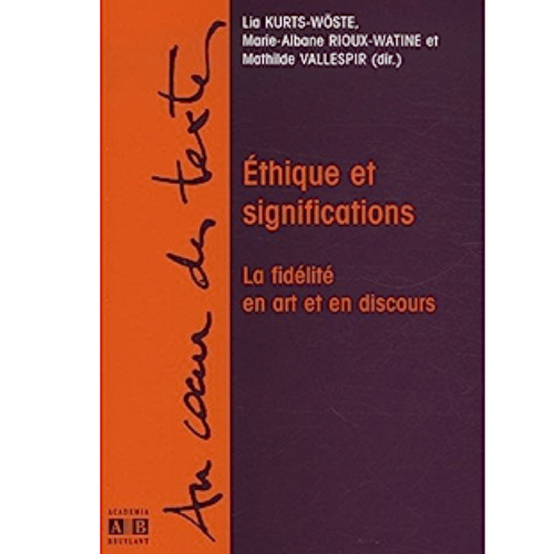 Ethique et Significations